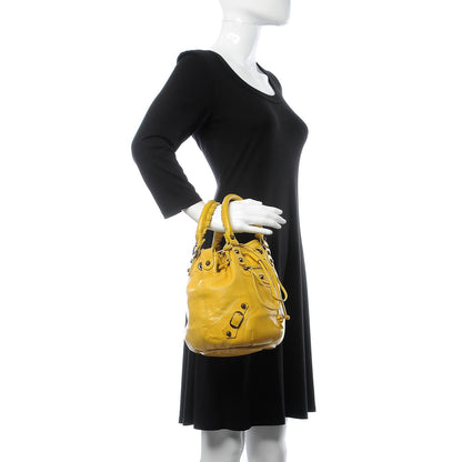 Balenciaga Agneau Classic Hardware Mini Pompon Mimosa Verveine 2 of 12