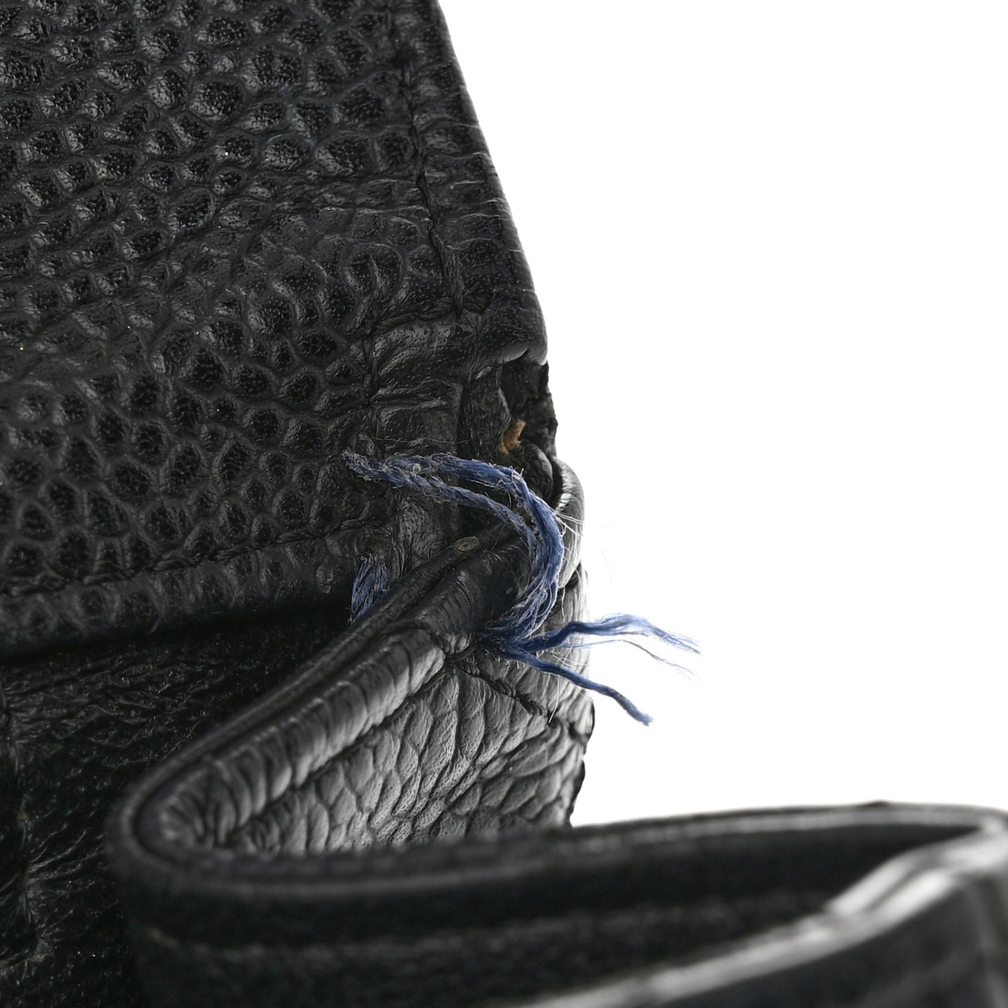Caviar Quilted Jumbo Single Flap Navy