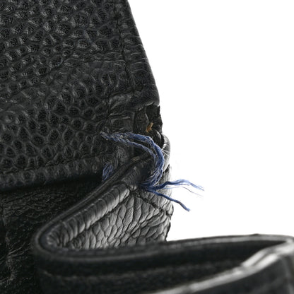 Chanel Caviar Quilted Jumbo Single Flap Navy 12 of 18