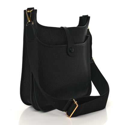 Hermes Taurillon Clemence Evelyne III PM Black 3 of 10