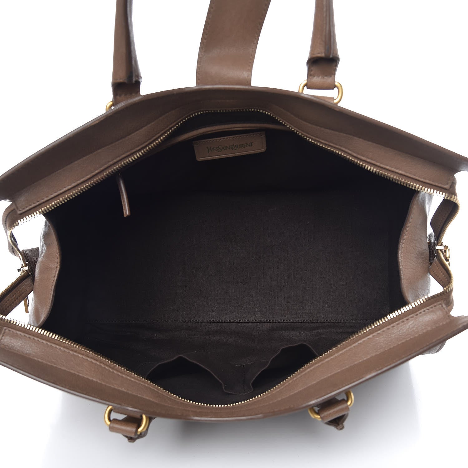 Saint Laurent Sheepskin Medium Cabas ChYc Taupe 5 of 17