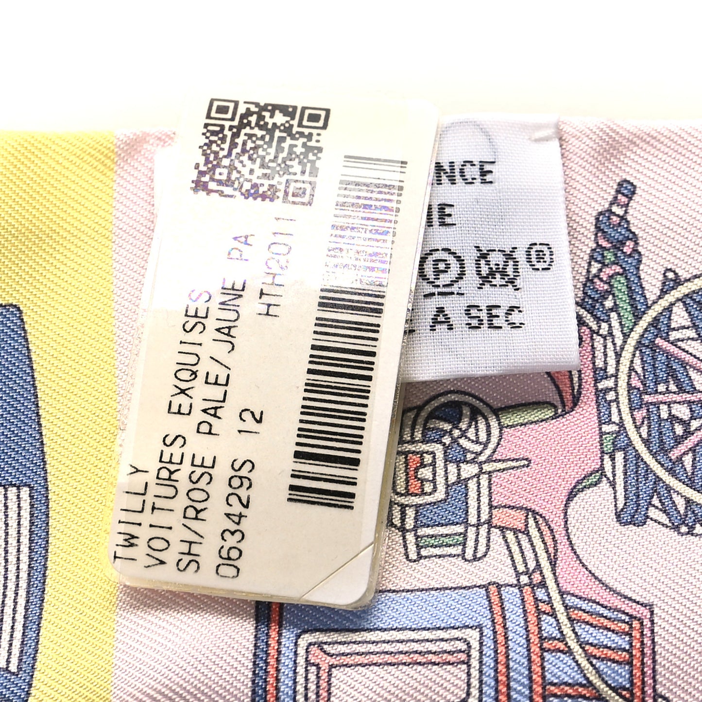 Silk Les Voitures Exquises Twilly Rose Pale Jaune Pale