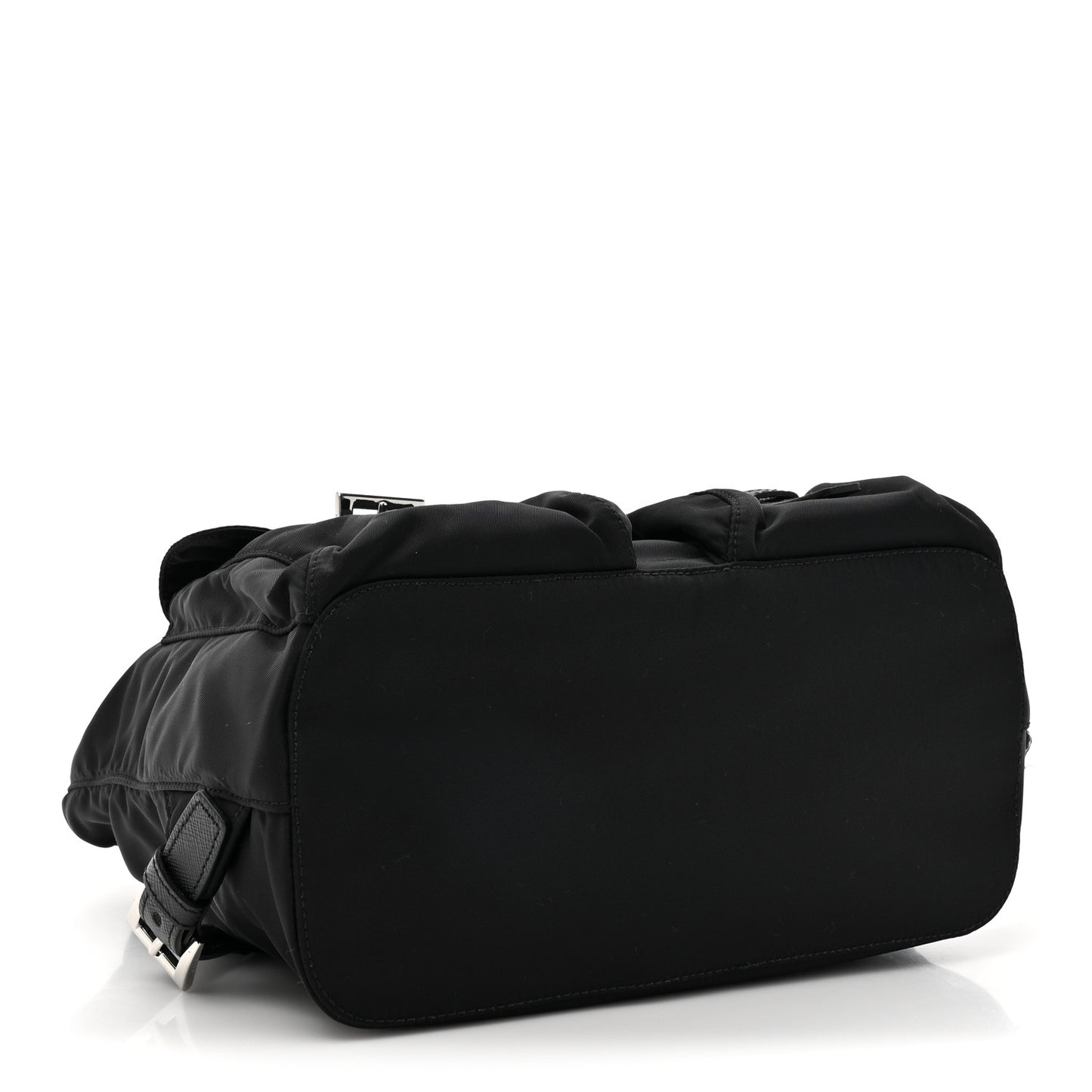 Tessuto Nylon Saffiano Small Backpack Black