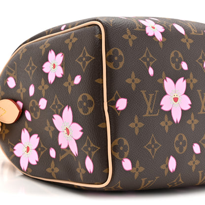 Louis Vuitton LV X TM Monogram Cherry Blossom Speedy Bandouliere 25 Sakura Brown 8 of 9