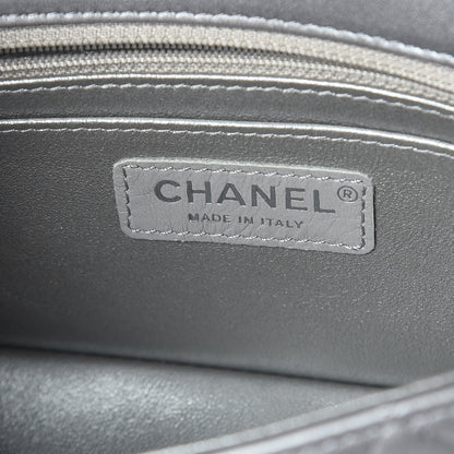 Chanel Metallic Lambskin Quilted Mini Rectangular Flap Silver 9 of 10