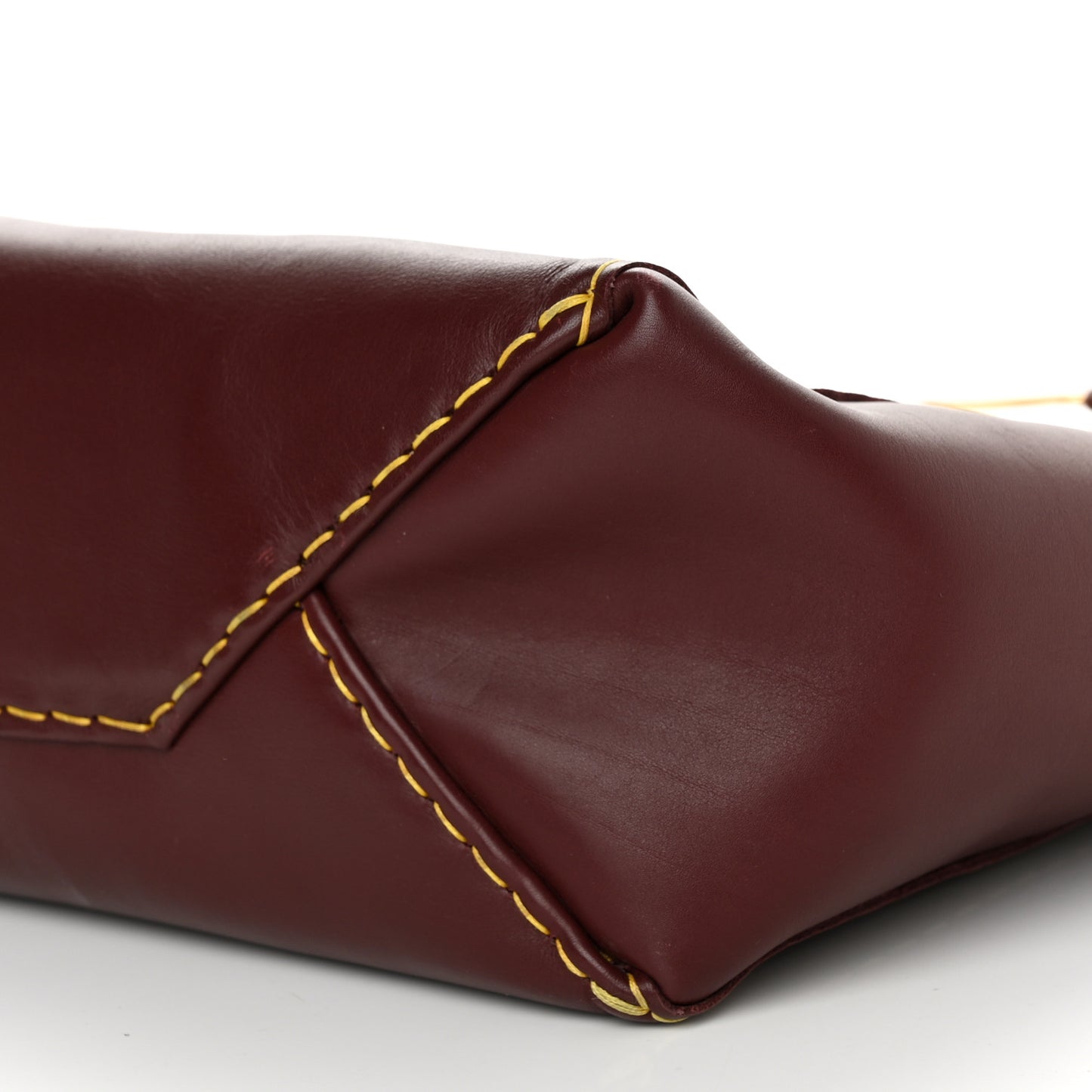 Smooth Calfskin Vertical Cabas Burgundy