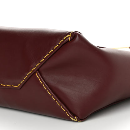 Celine Smooth Calfskin Vertical Cabas Burgundy 10 of 13