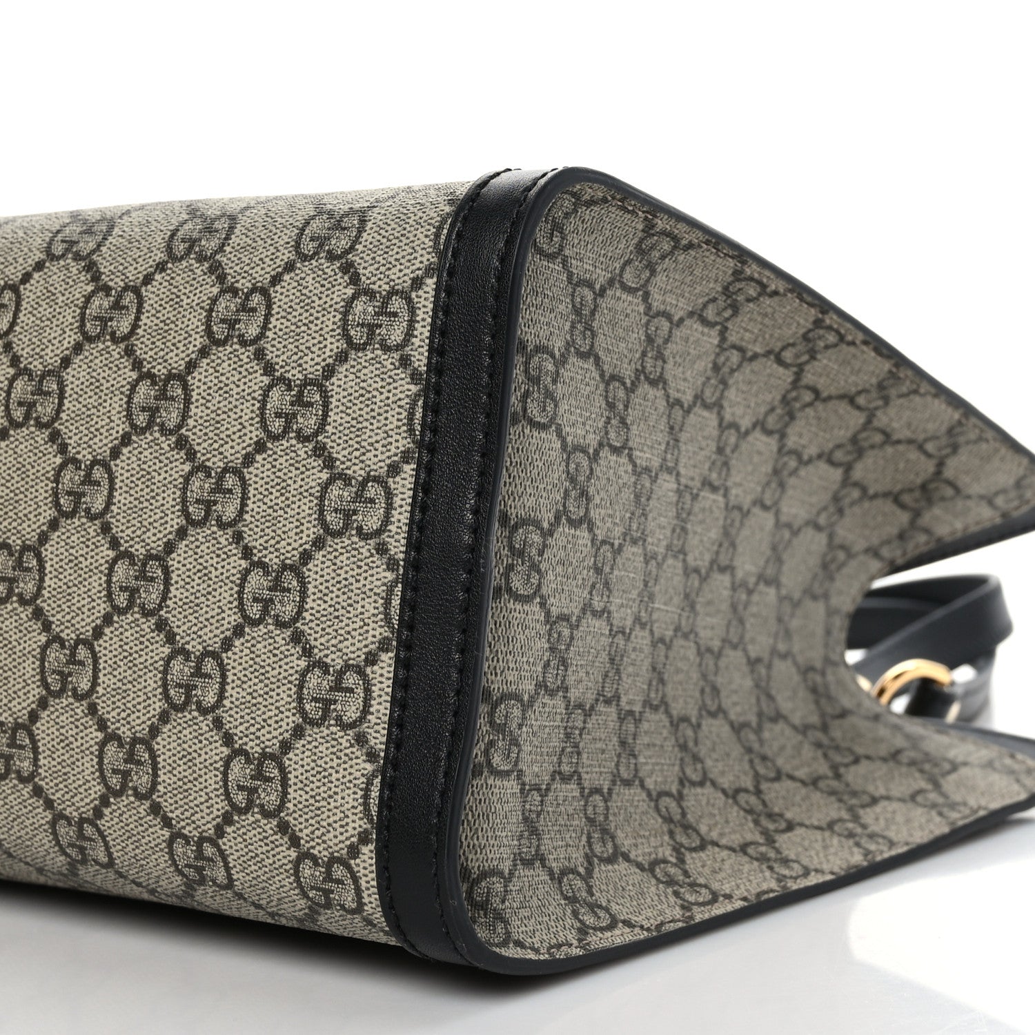 Gucci GG Supreme Monogram Medium Padlock Tote Black 9 of 9
