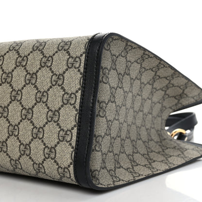 Gucci GG Supreme Monogram Medium Padlock Tote Black 9 of 9