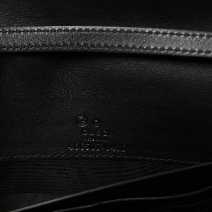Gucci Microguccissima Crossbody Wallet Black 6 of 9