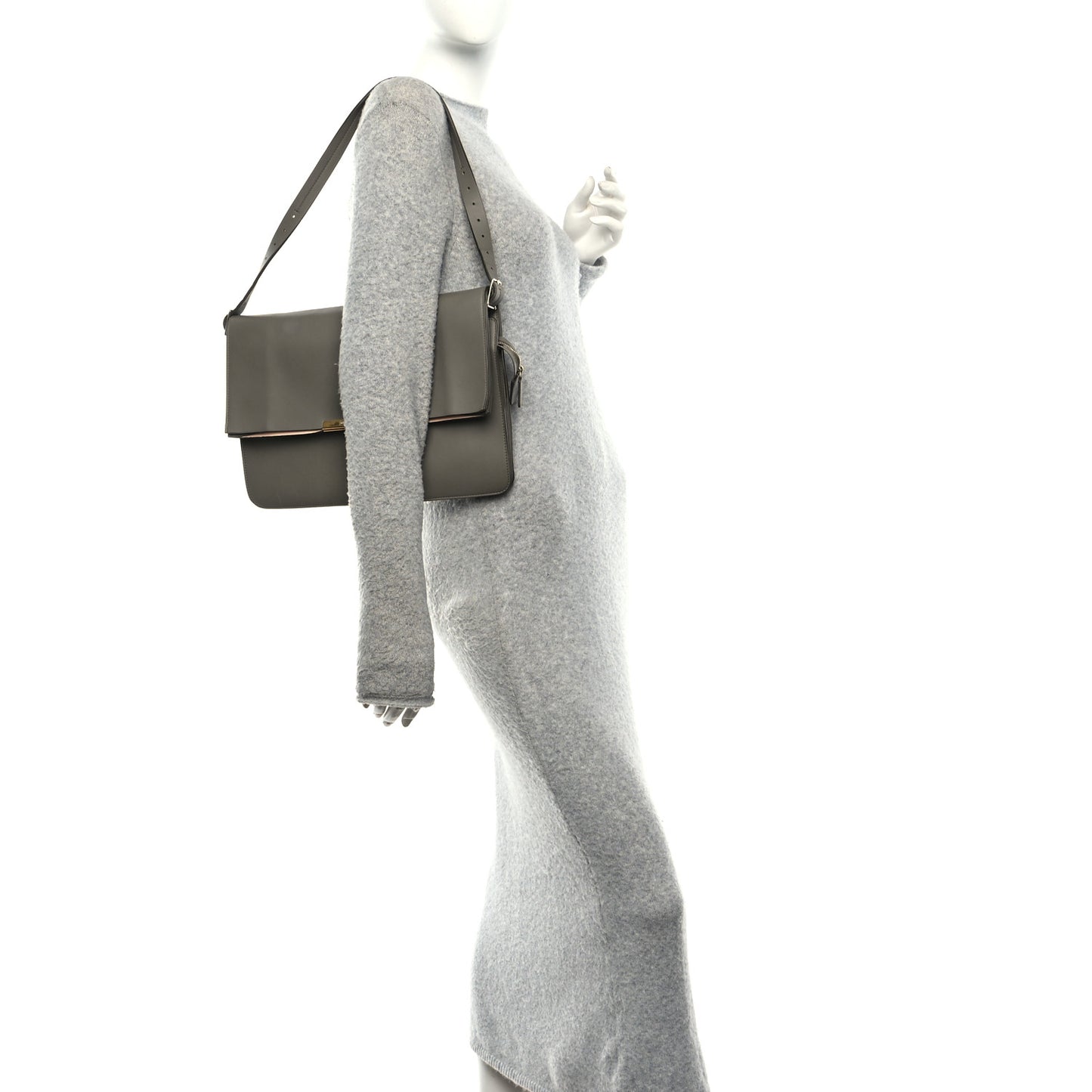 Calfskin Blade Flap Grey