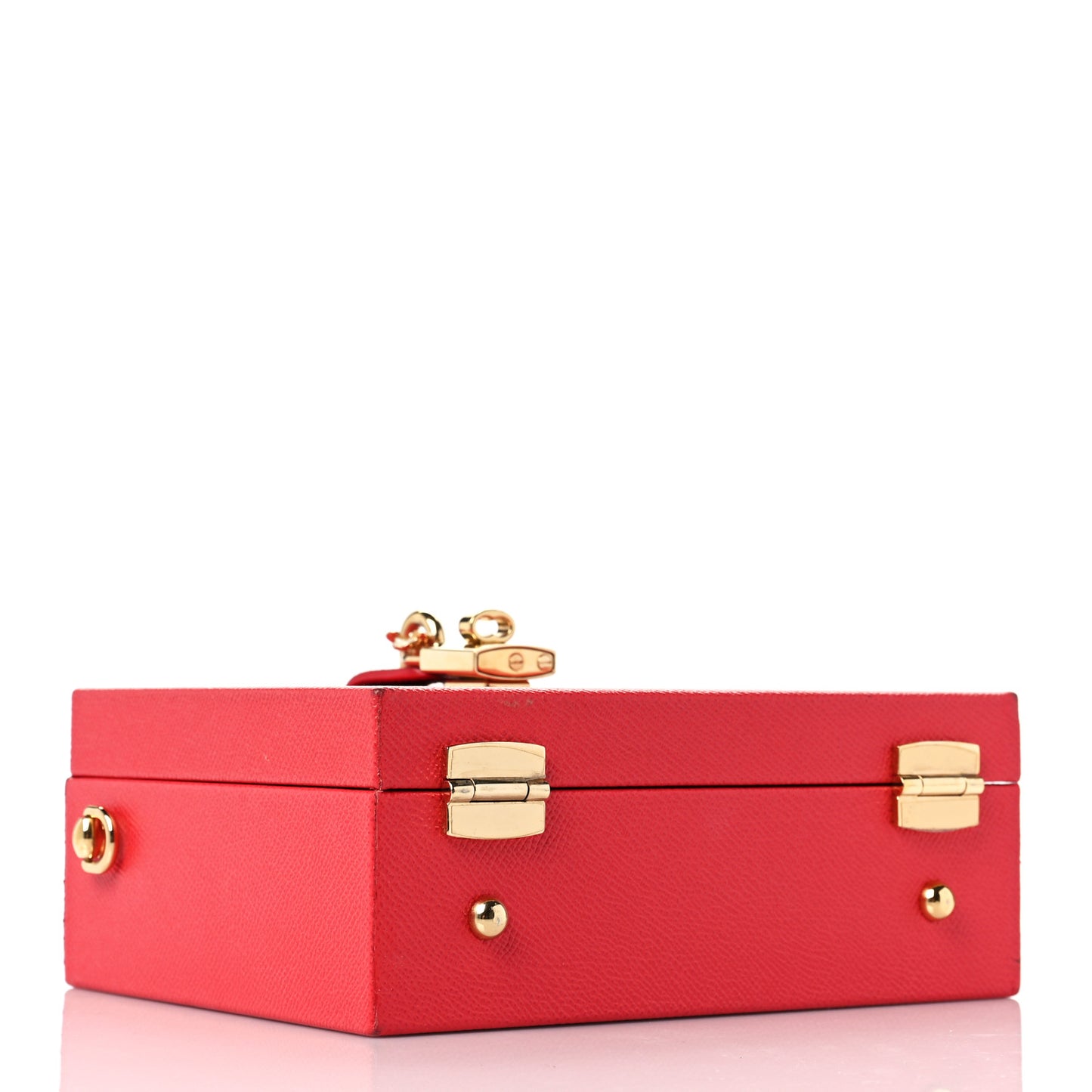 Calfskin Treasure Box Bag Red