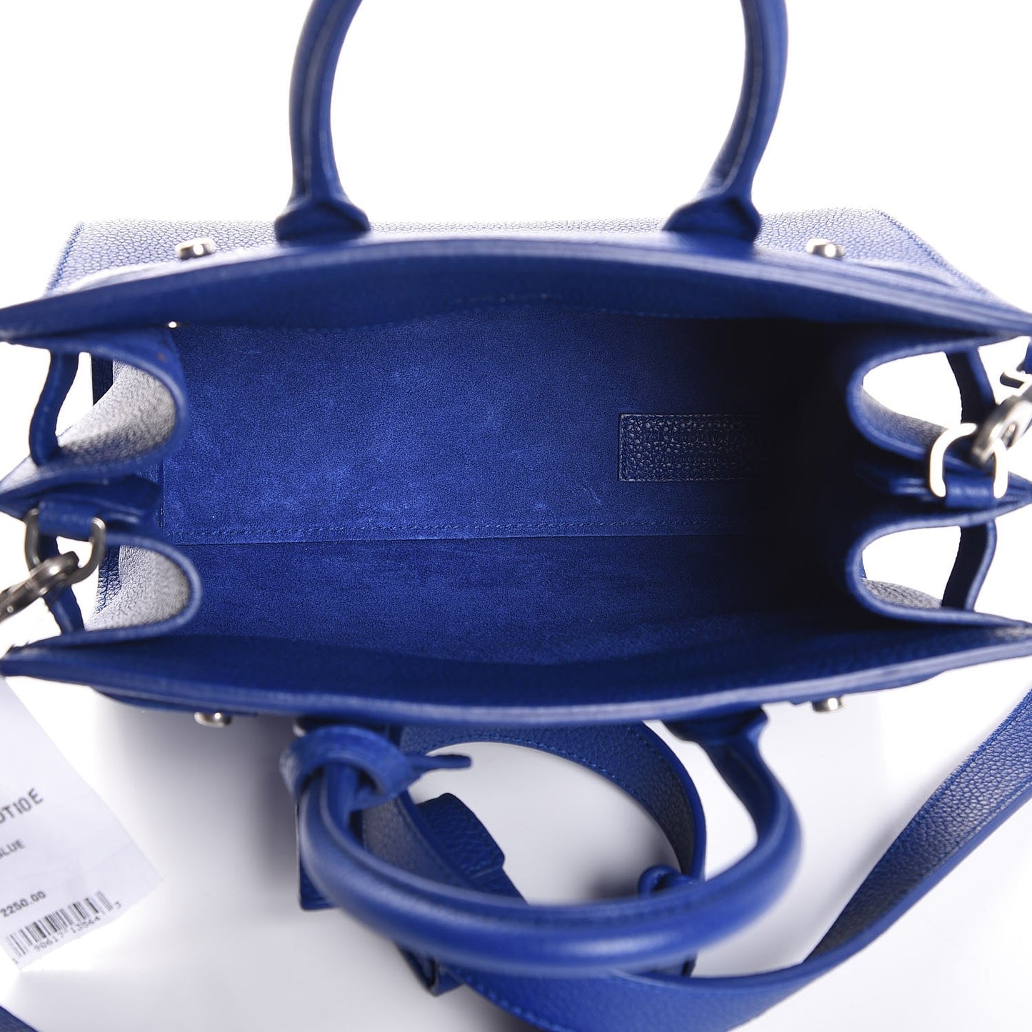 Grained Calfskin Nano Supple Sac De Jour Flash Blue
