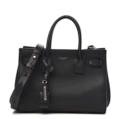 Saint Laurent Grained Calfskin Baby Sac De Jour Souple Black 1 of 13
