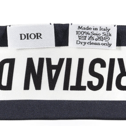 Christian Dior Silk Toile De Jouy Mitzah Scarf White 3 of 3
