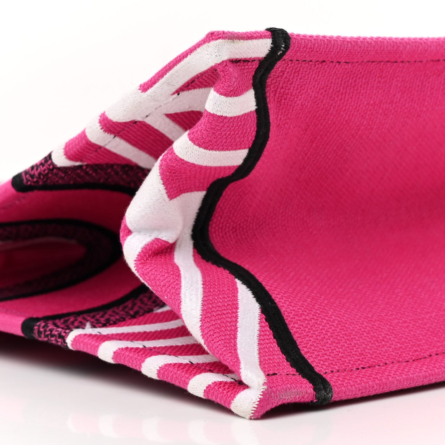 Canvas Embroidered Medium Jungle Pop Book Tote Fuchsia Multicolor