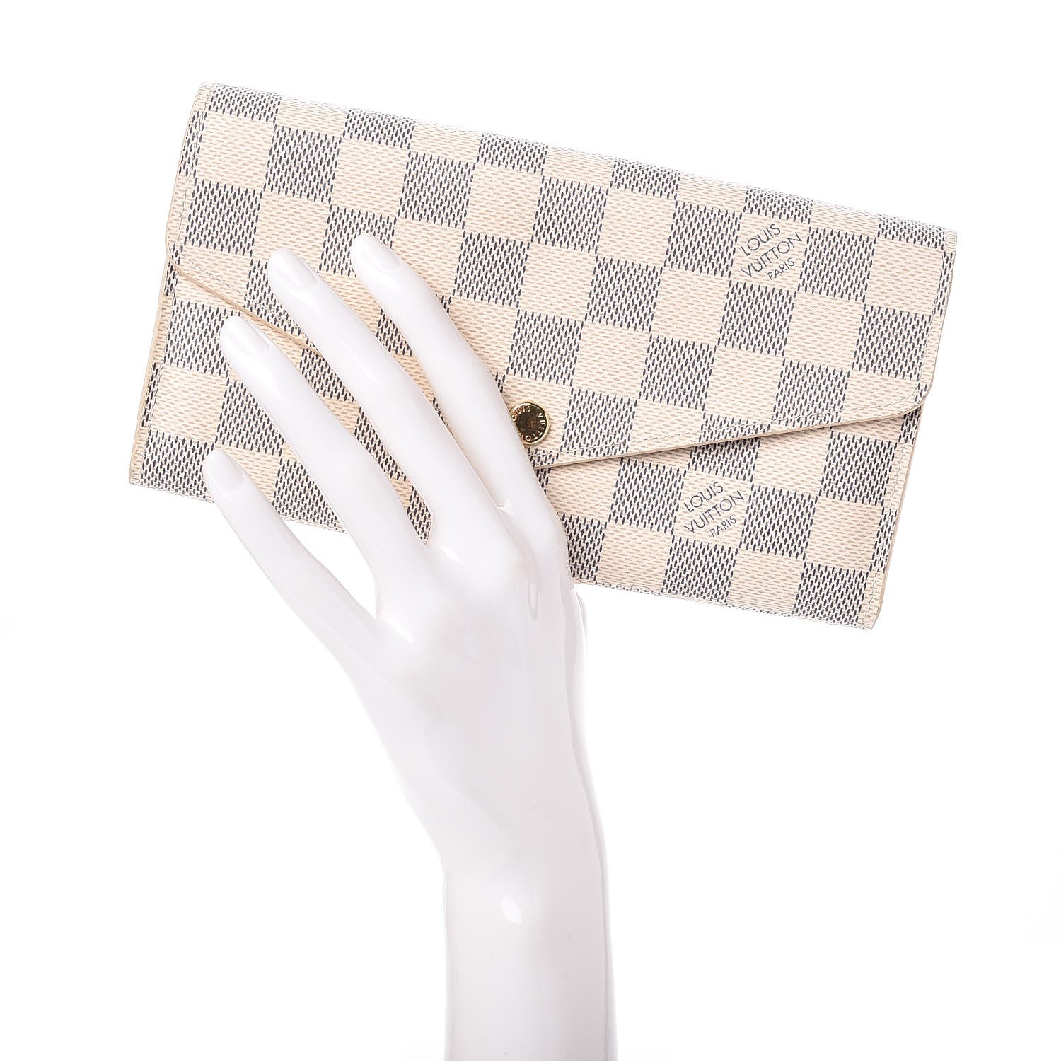 Louis Vuitton Damier Azur Sarah Wallet NM 2 of 8