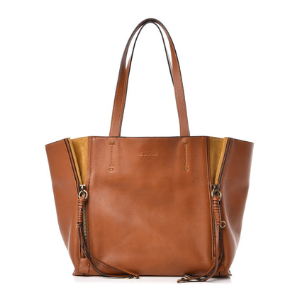 Chloe Smooth Calfskin Medium Milo Shopping Tote Caramel 1 of 9
