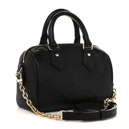 Louis Vuitton Empreinte Monogram Giant Speedy Bandouliere 20 Black 3 of 13