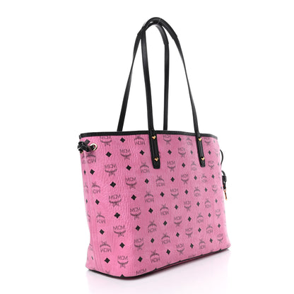 MCM Visetos Medium Reversible Liz Shopper Tote Pink 2 of 8
