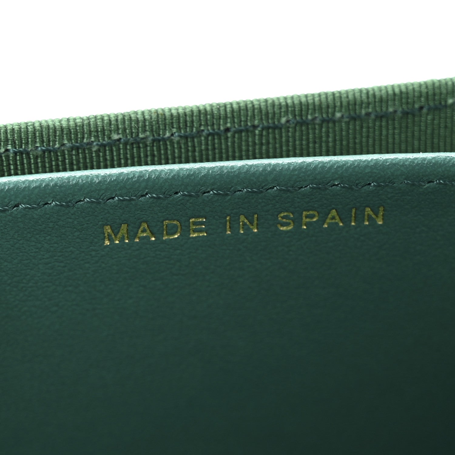 Chanel Aged Calfskin Quilted Reissue Card Holder Wallet Green 7 of 9