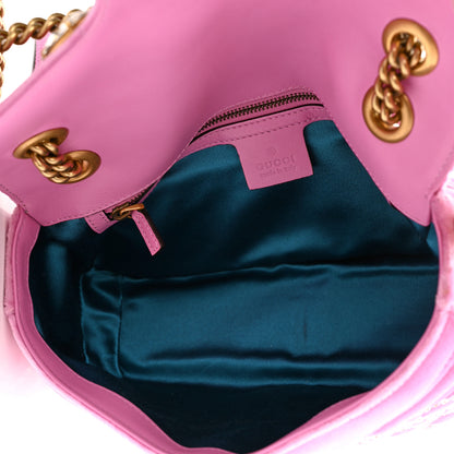 Gucci Velvet Matelasse Marquise Crystals Embroidered Small GG Marmont Shoulder Bag Malva 5 of 10