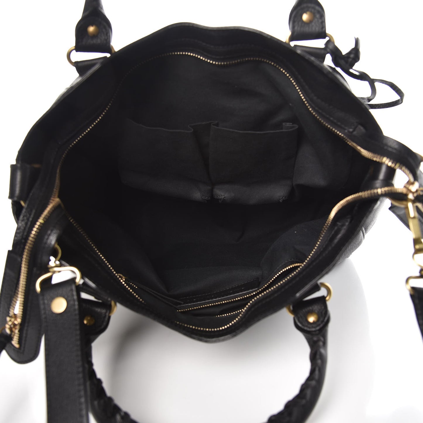 Chevre Classic Gold Hardware Velo Black
