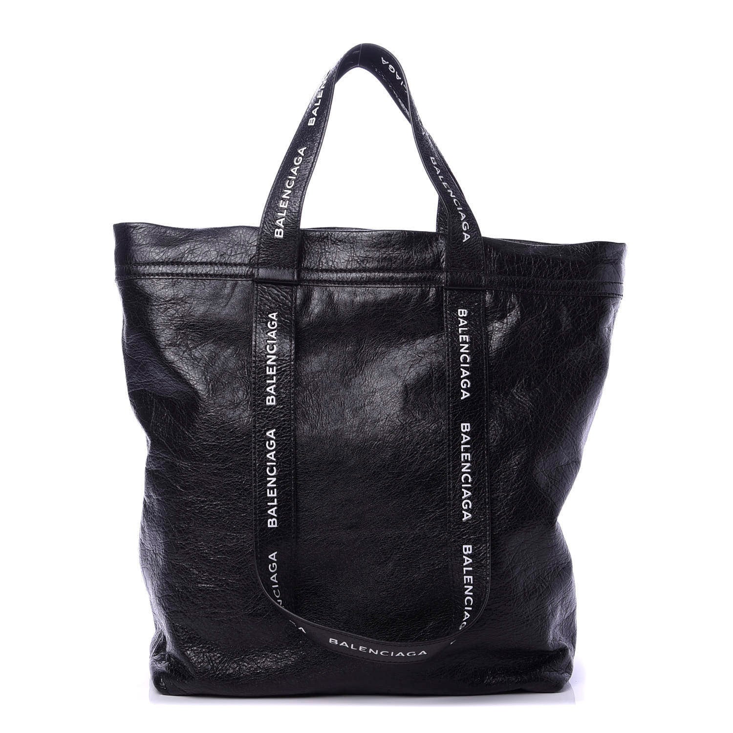 Balenciaga Agneau Logo Printed Carry Tote S Black 1 of 11
