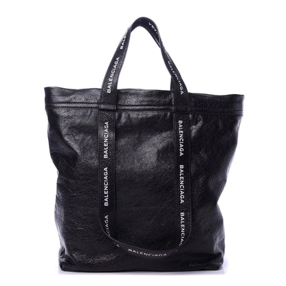 Balenciaga Agneau Logo Printed Carry Tote S Black 1 of 11