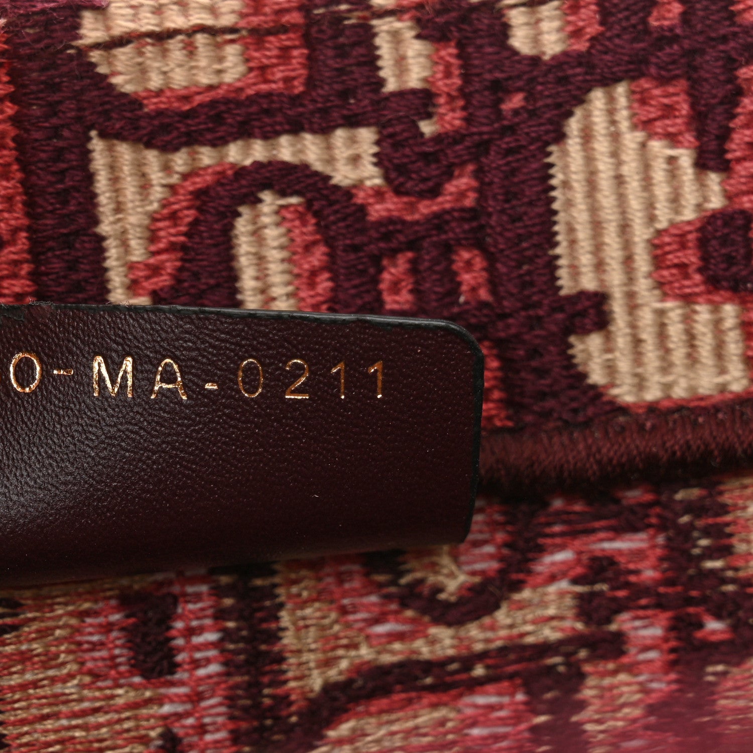 Christian Dior Oblique Medium Book Tote Burgundy Multicolor 8 of 13