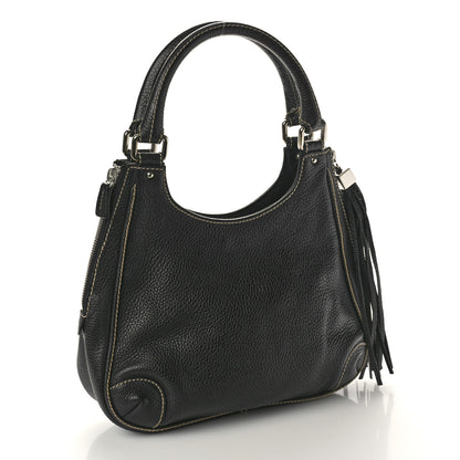 Chanel Grained Calfskin Tassel Hobo Black 3 of 10