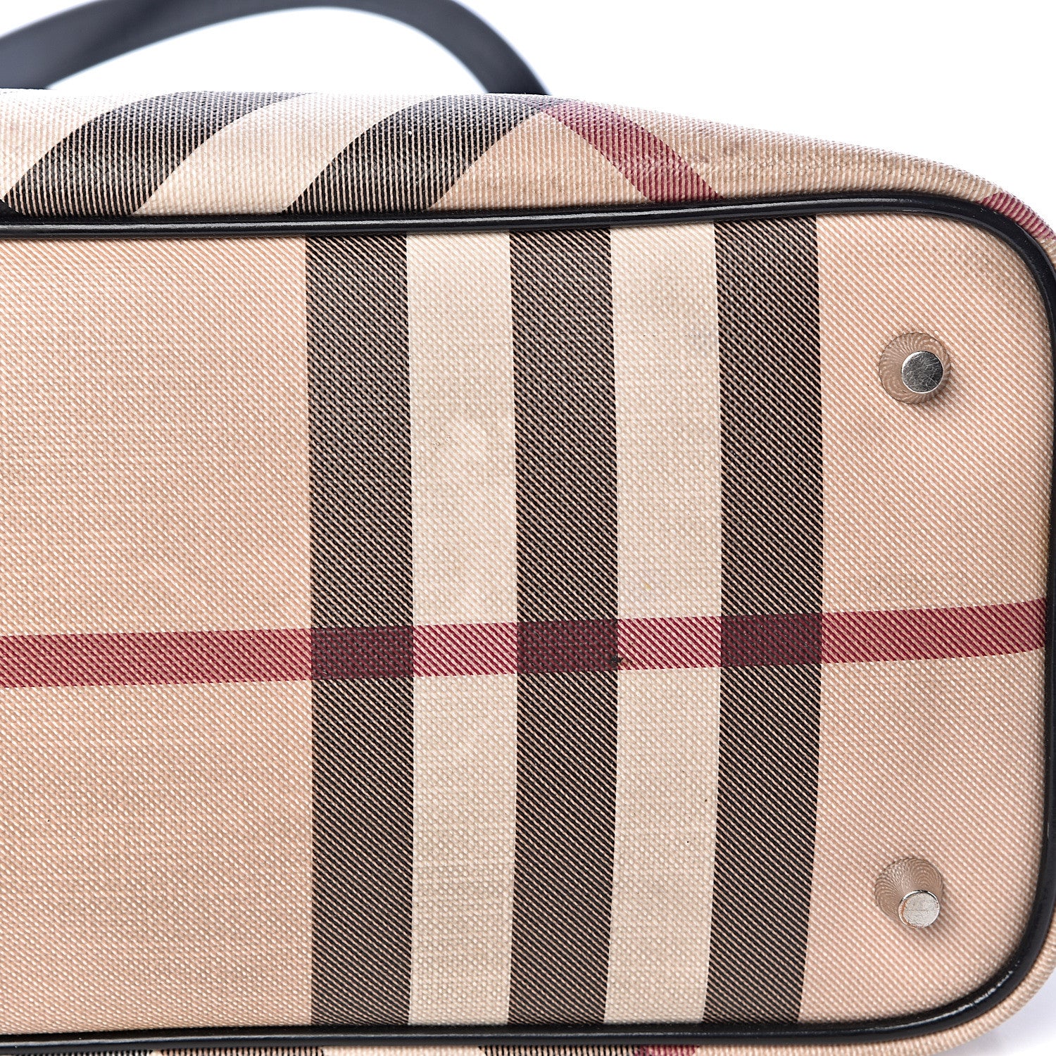 Burberry Patent Trim Nova Check Shopper Tote Black 13 of 16