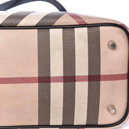 Burberry Patent Trim Nova Check Shopper Tote Black 13 of 16