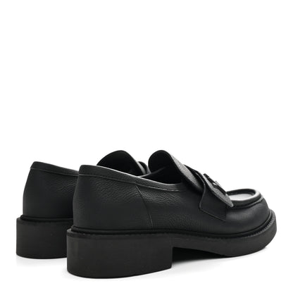 Louis Vuitton Calfskin Womens Twist Loafers 38 Black 5 of 9