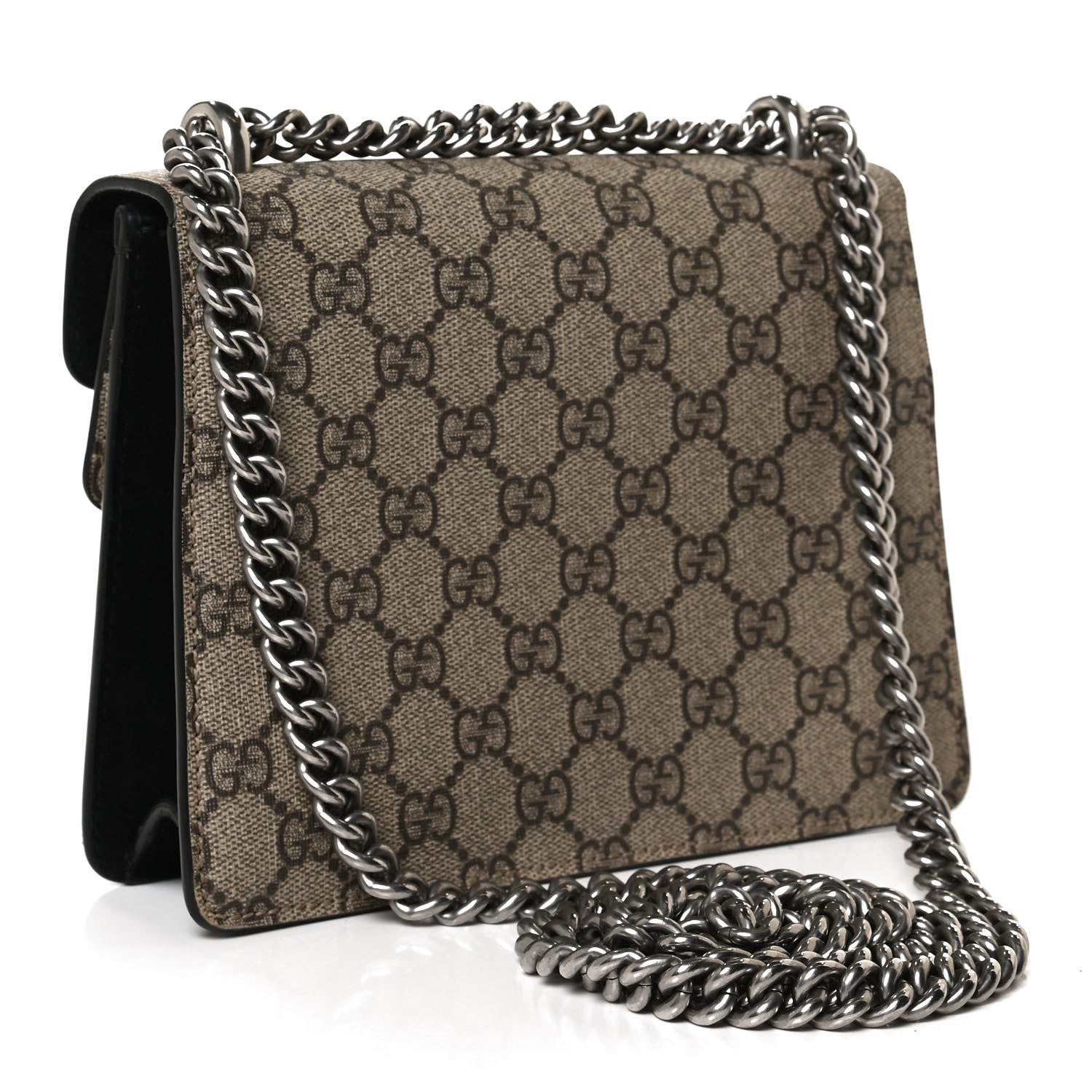 Gucci GG Supreme Monogram Mini Dionysus Shoulder Bag Black 3 of 12