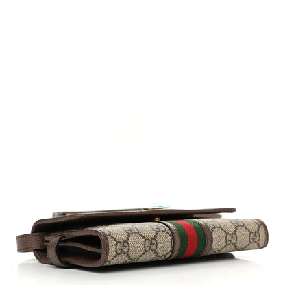 Gucci GG Supreme Monogram Web Ophidia Crossbody Wallet Beige New Acero 3 of 10