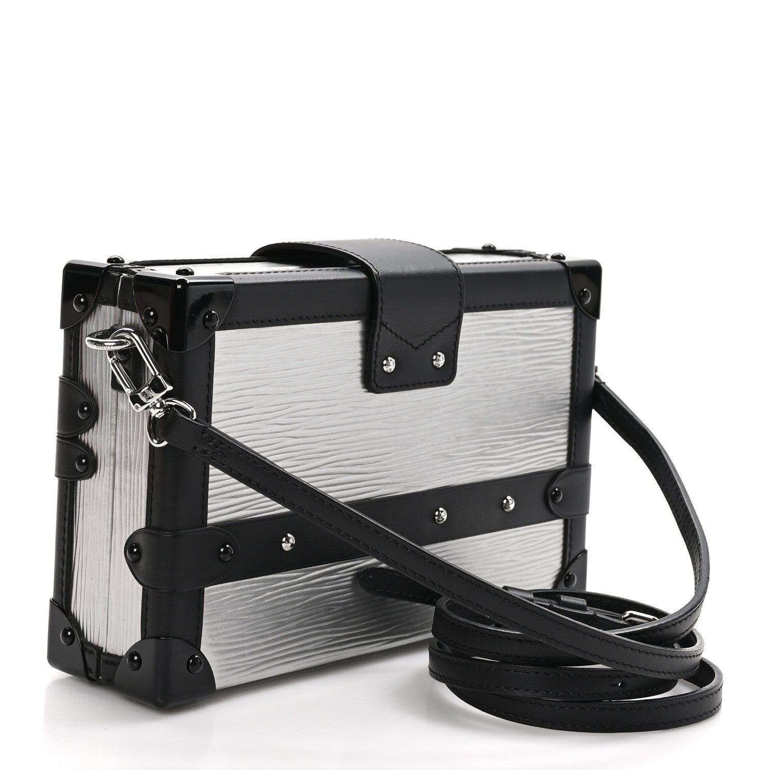 Louis Vuitton Epi Petite Malle Silver 3 of 9
