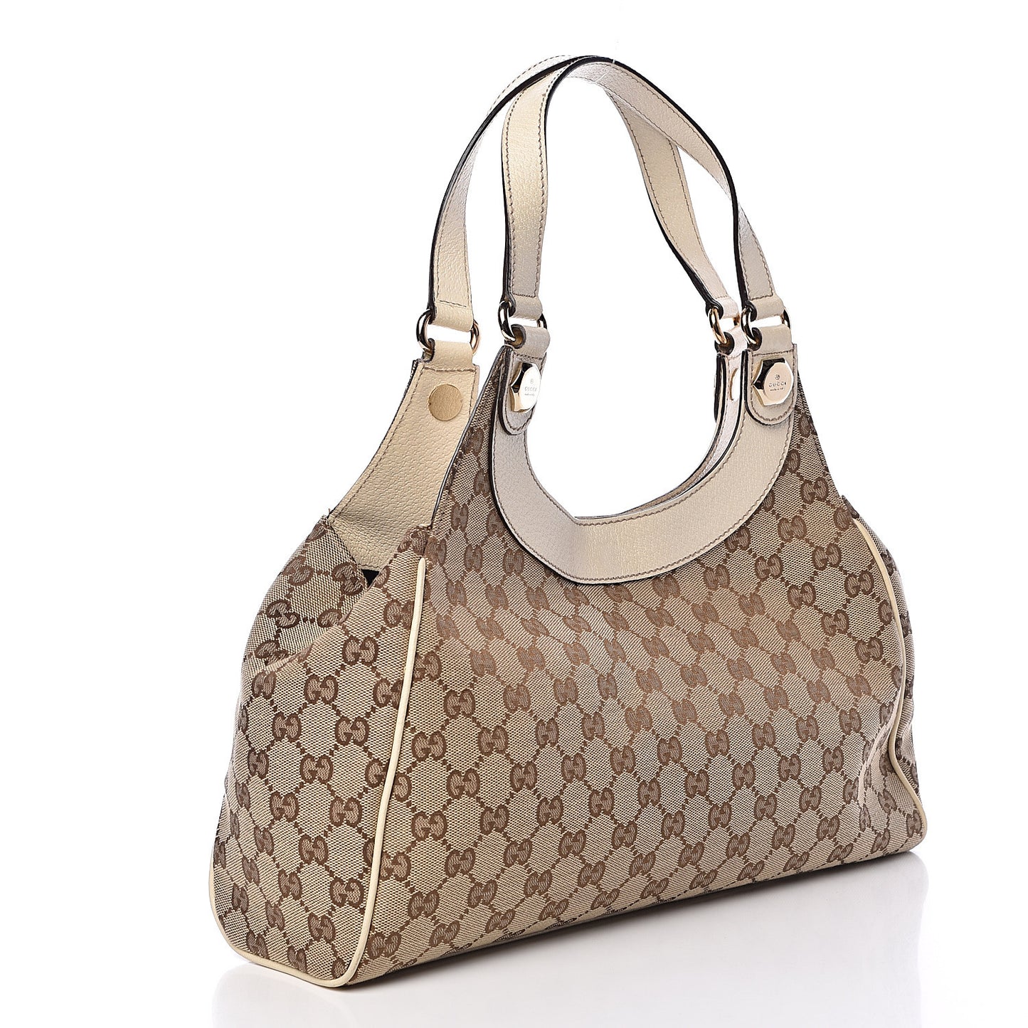Monogram Medium Charmy Shoulder Bag Off White