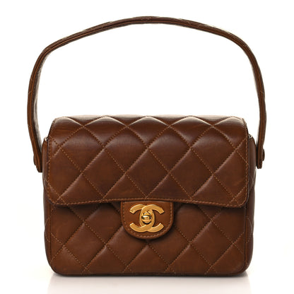 Chanel Lambskin Quilted Flap Bag Brown 1 of 8