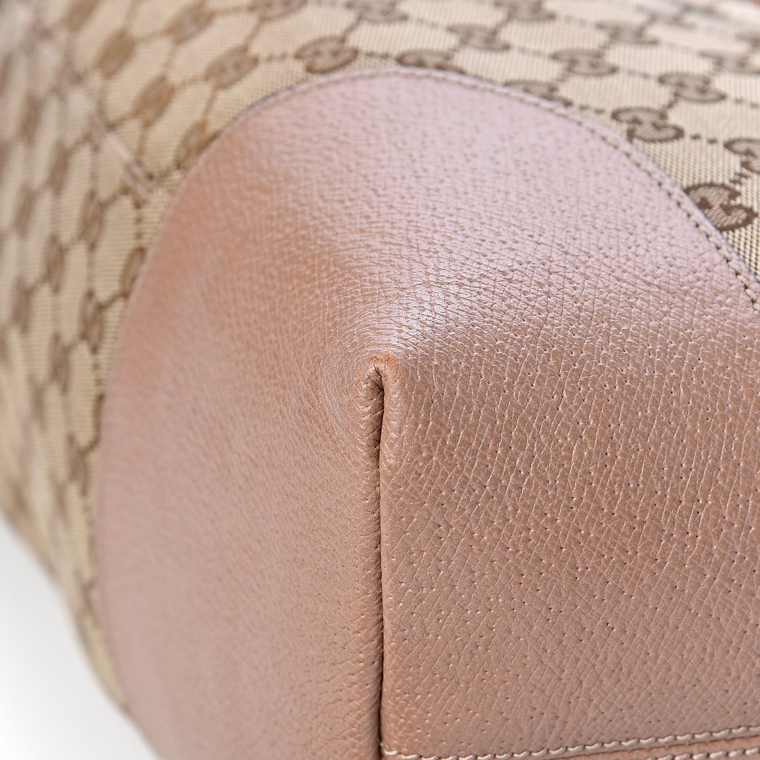 Gucci Monogram Large Bree Foldover Tote Beige Soft Pink 16 of 17