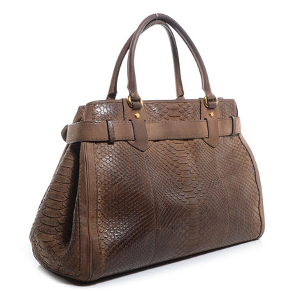 Gucci Python Large GG Running Tote Brown 3 of 8