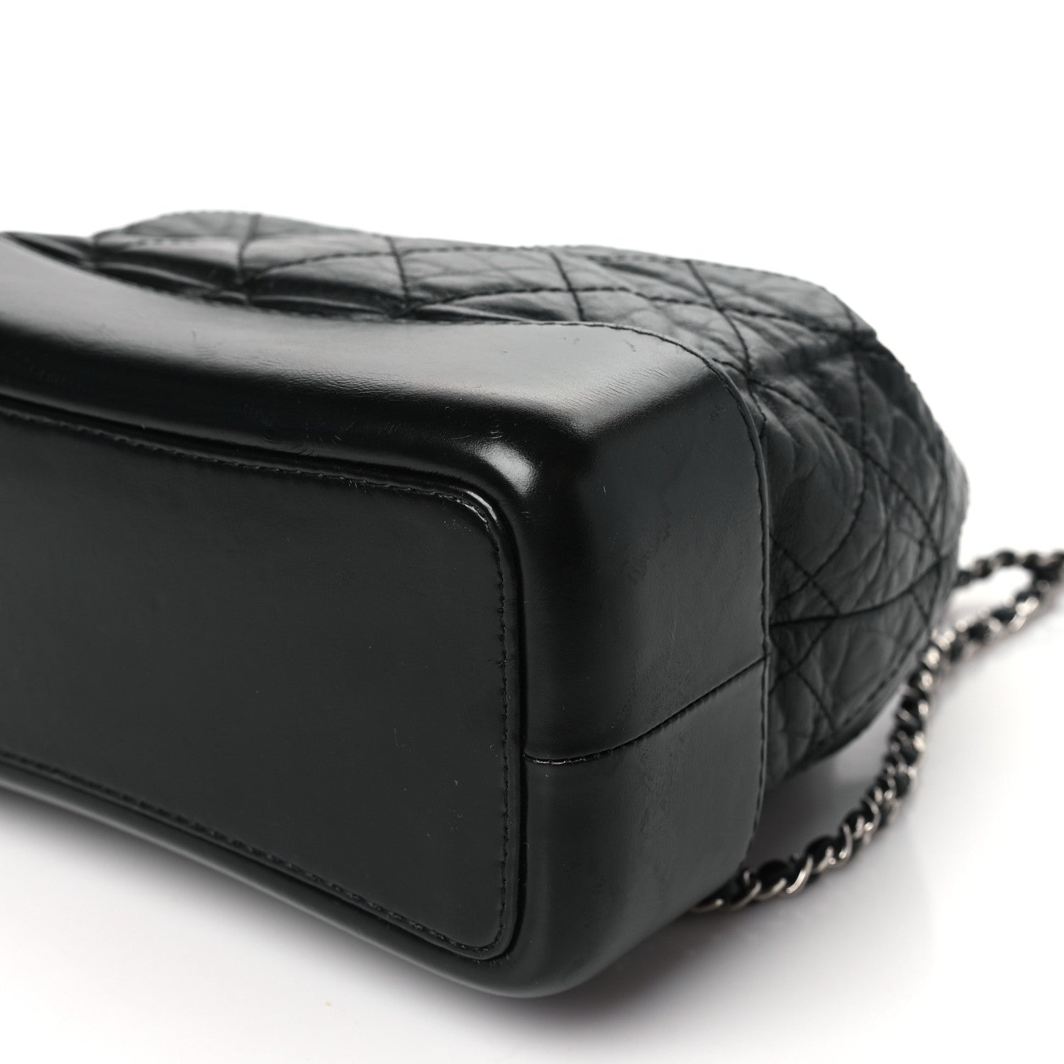 Chanel Aged Calfskin Quilted Small Gabrielle Backpack Black 10 of 10
