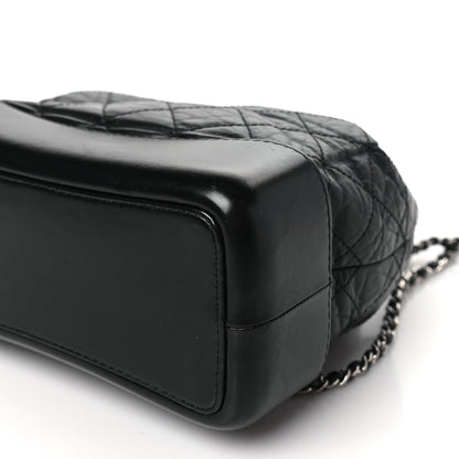 Chanel Aged Calfskin Quilted Small Gabrielle Backpack Black 10 of 10