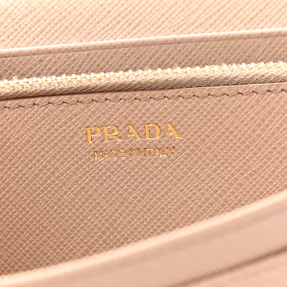 Prada Saffiano Metal Continental Flap Wallet Cammeo 7 of 7