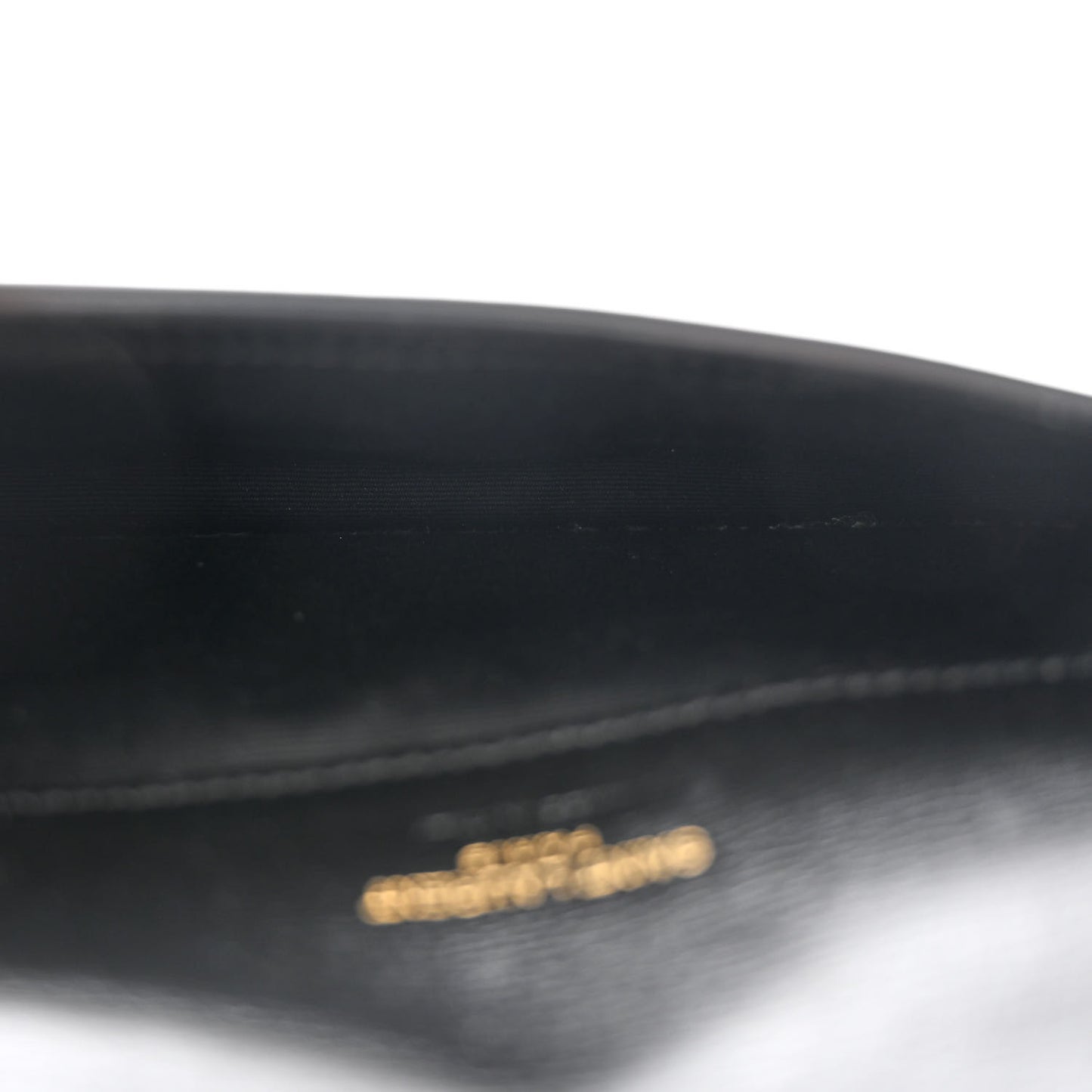 Smooth Calfskin Monogram Phone Holder Crossbody Black