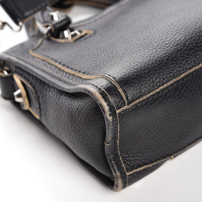 Balenciaga Supple Grained Calfskin Classic Silver Hardware Highlight Mini City Black 17 of 18