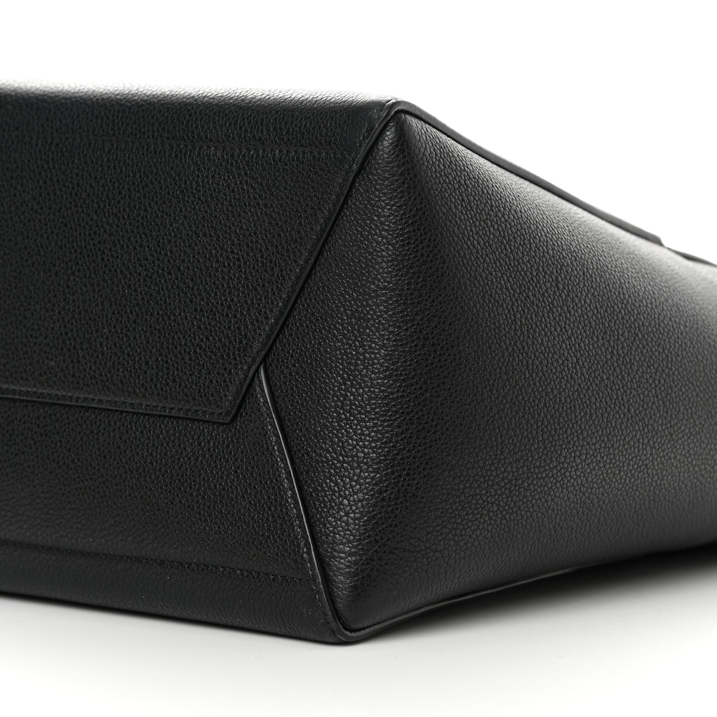 Soft Grained Calfskin Sangle Bucket Bag Black