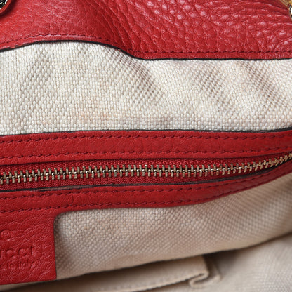 Gucci Pebbled Calfskin Medium Soho Chain Shoulder Bag Tabasco Red 13 of 17