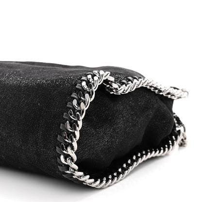 Stella McCartney Shaggy Deer Mini Falabella Fold Over Tote Black 9 of 9