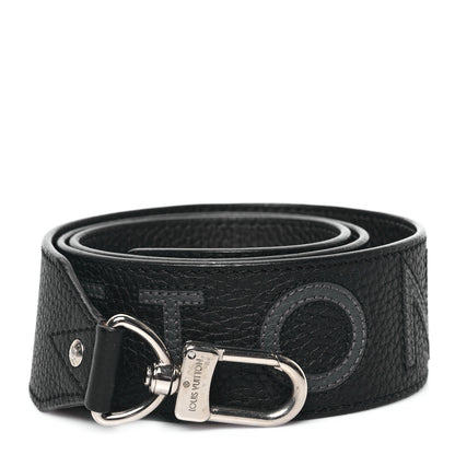 Louis Vuitton Taurillon Bandouliere Shoulder Strap Black 1 of 5